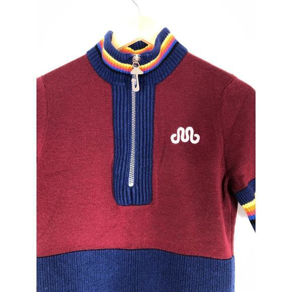 Marina Moscone Cycling Dress Wool Turtleneck Sweater Midi Size M Red - Picture 8 of 14